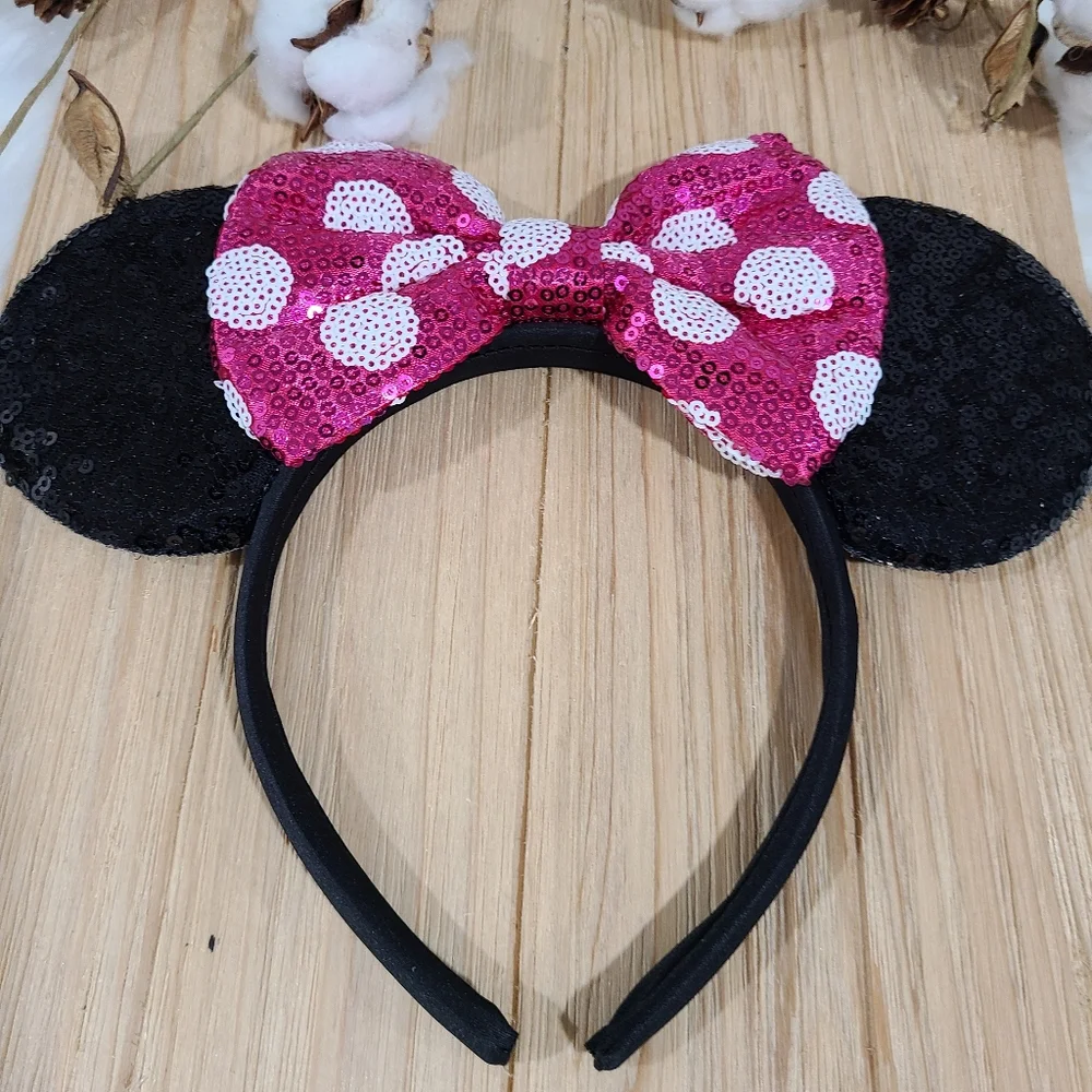🐭🐭NEW🐭🐭ADORABLE!! MINNI MOUSE EARS Headband in PINK